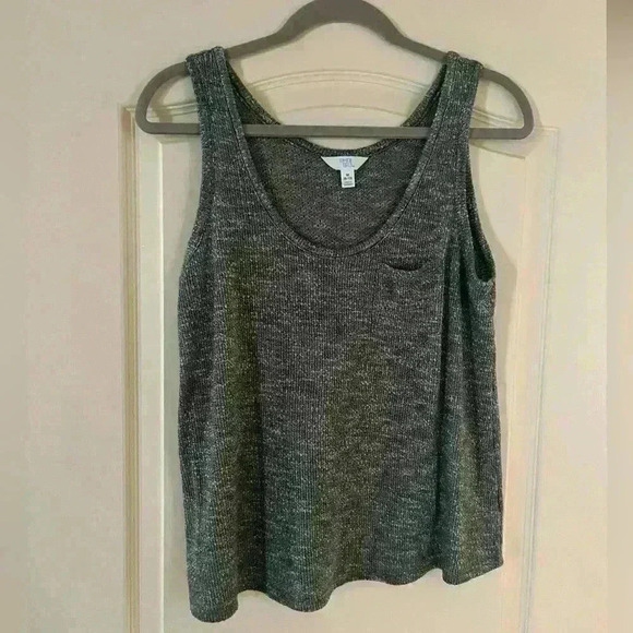 Tried and Tru Sweater Knit Tank Lightweight SZ Women’s Medium Charcoal - Picture 1 of 5
